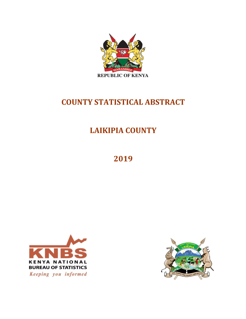 County Statistical Abstract Laikipia County 2019