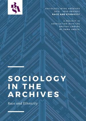 Sociology in the Archives Project 2019-20