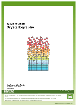 Teach Yourself Crystallography