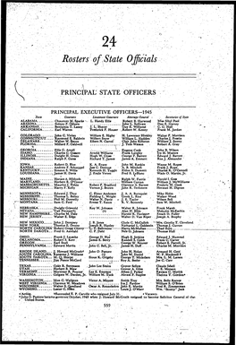 Rosters of State Officials