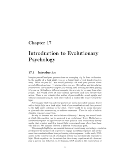HGSS2 Intro to Evolutionary Psychology
