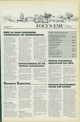 Focus EMU, October 5, 1989