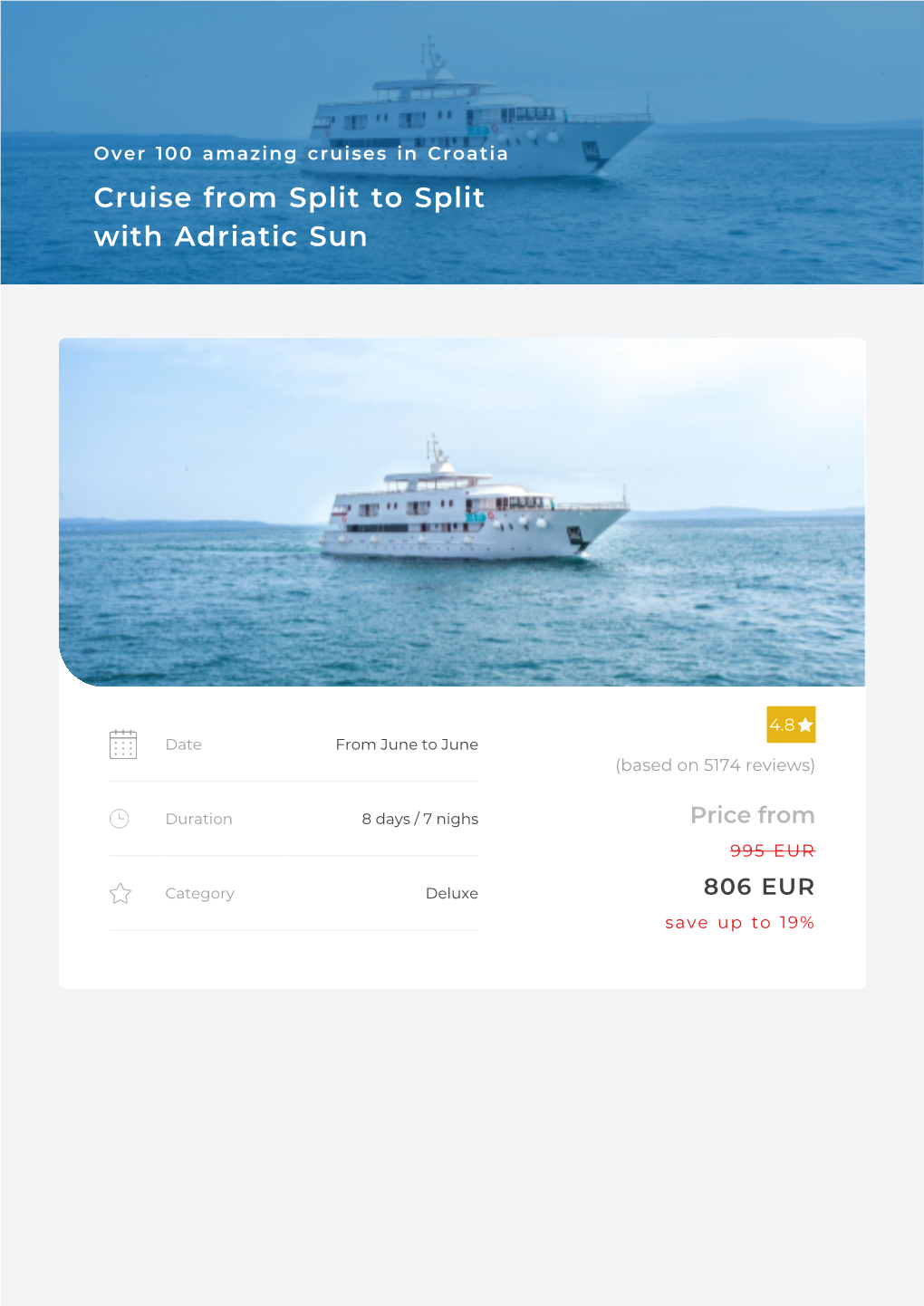 Adriatic Sun: Split to Split Including Vis 2021