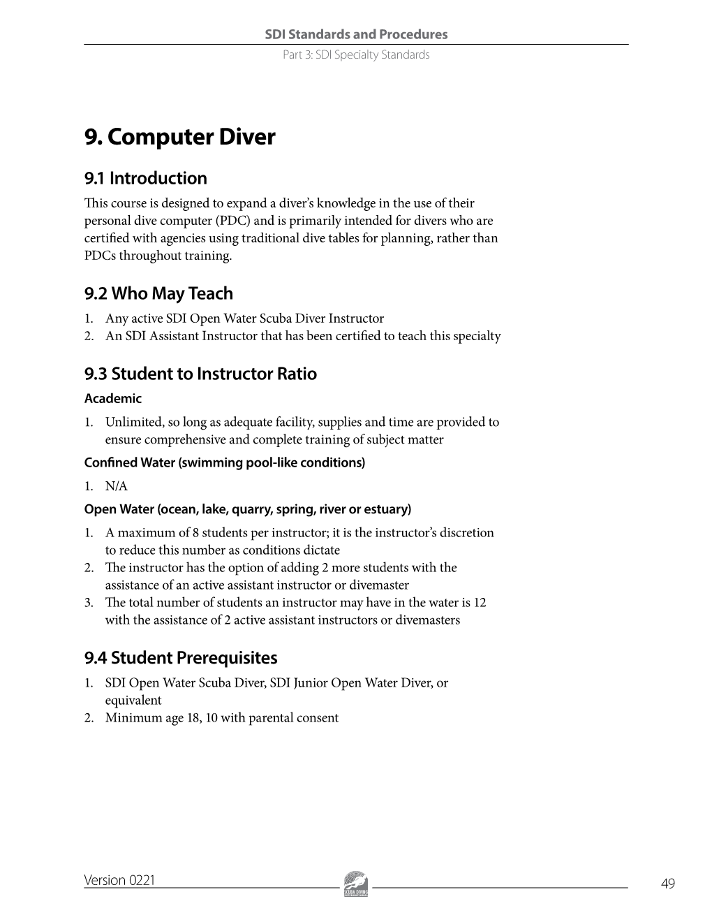 9. Computer Diver