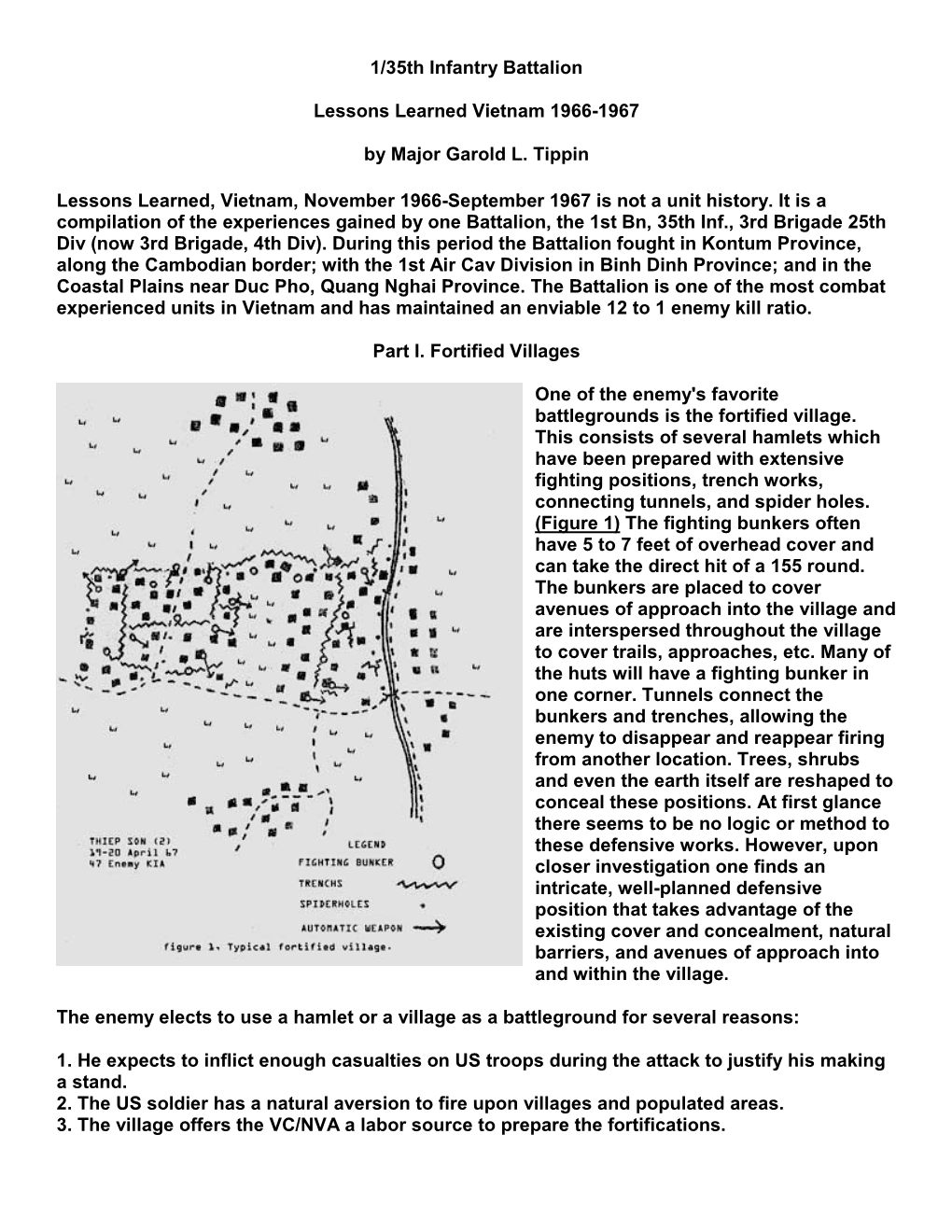 Lessons Learned Vietnam 1966-1967