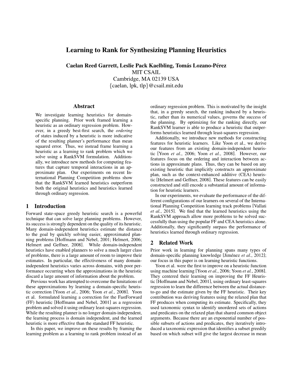 Learning to Rank for Synthesizing Planning Heuristics