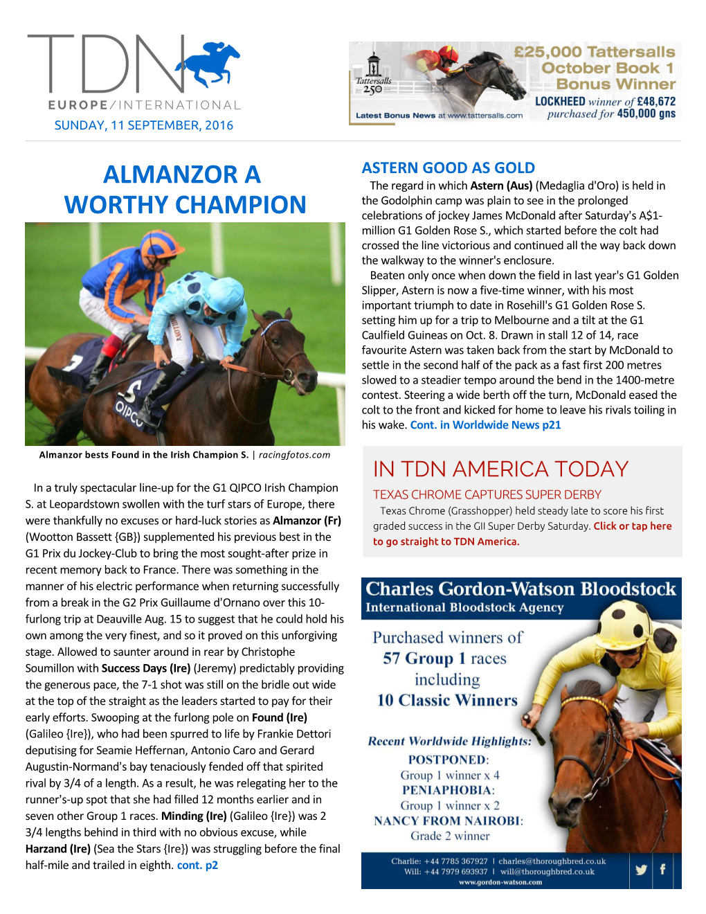 Almanzor a Worthy Champion