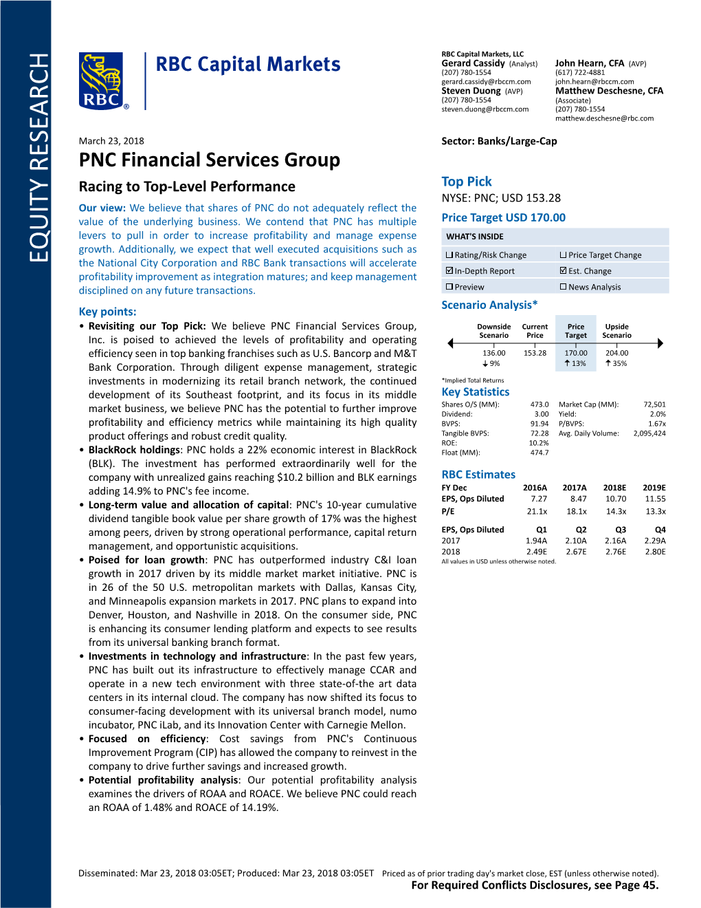 PNC Financial Services Group Equity Research