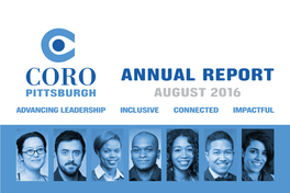 ANNUAL REPORT AUGUST 2016 Board of Directors Staff