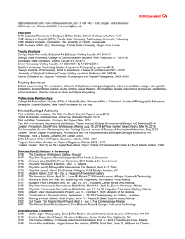 Ruth Dusseault CV