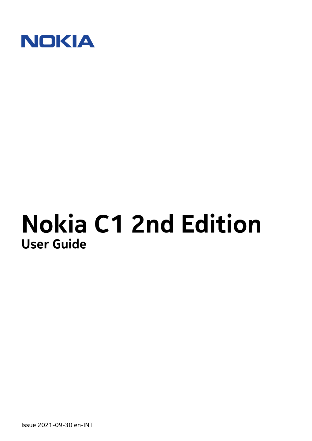 Nokia C1 2Nd Edition User Guide