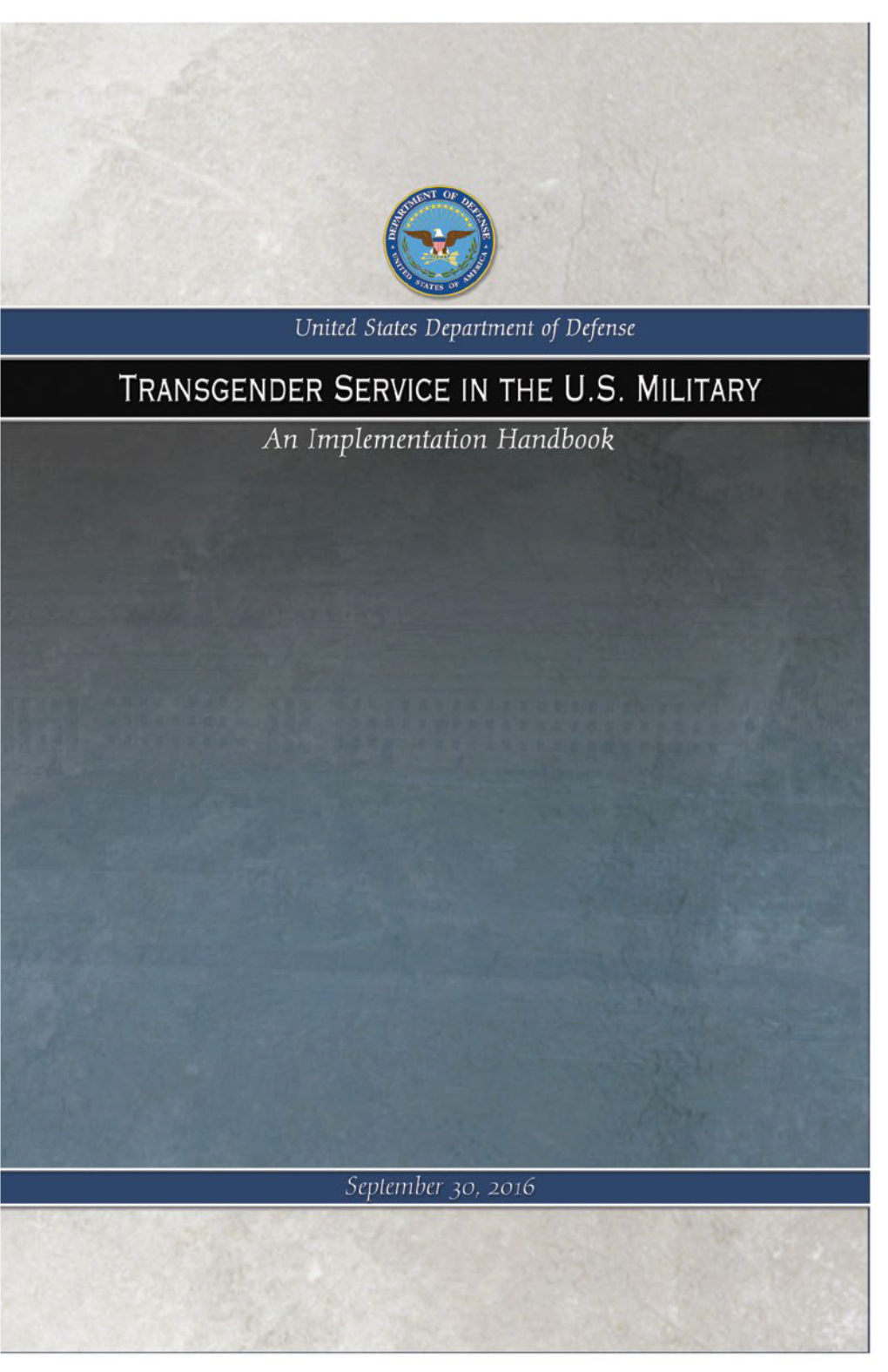 Transgender Service in the U.S. Military Implementation Handbook