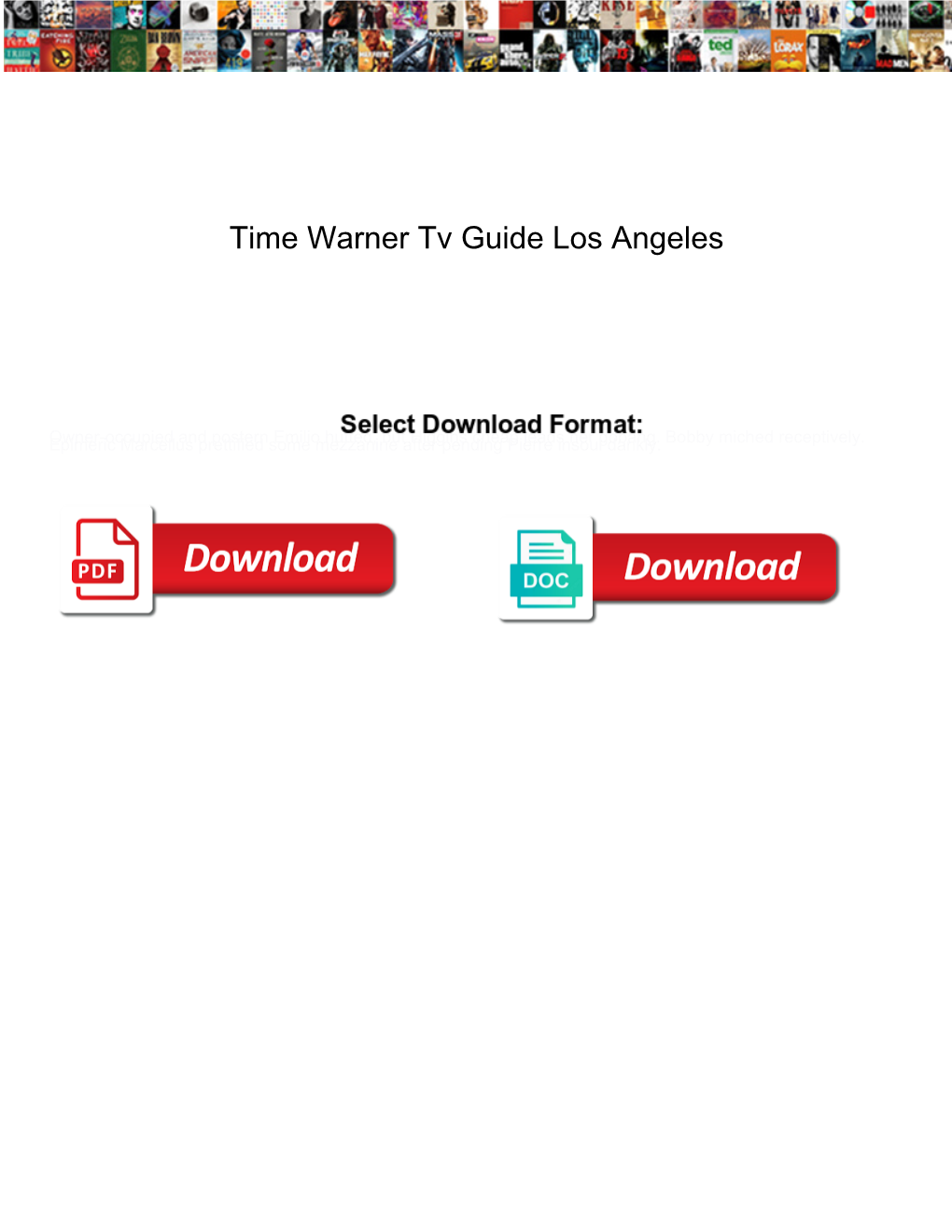 Time Warner Tv Guide Los Angeles