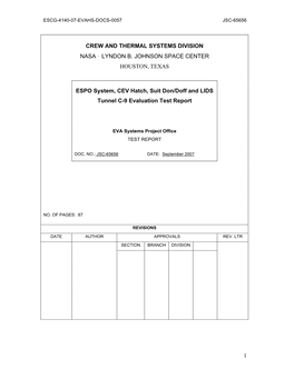 C-9 Test Report JSC-65656