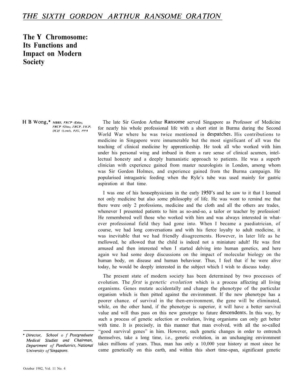 The Chromosome: Its Functions and Impact on Modern Society