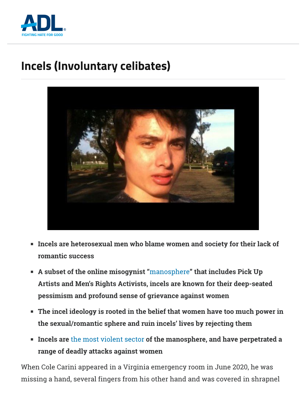 Incels (Involuntary Celibates)