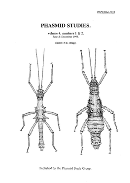 Phasmid Studies