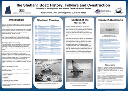 History; Folklore and Construction. University of the Highlands and Islands, Centre for Nordic Studies