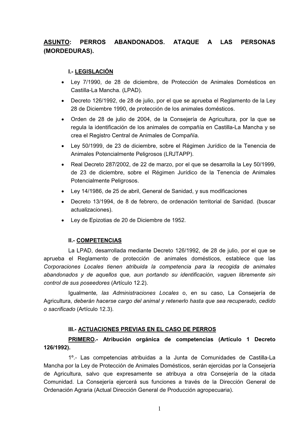 Perros Abandonados. Ataque a Las Personas (Mordeduras)