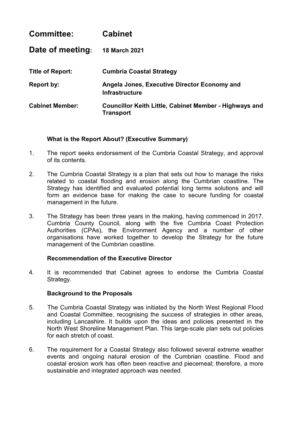 Cumbria Coastal Strategy PDF 566 KB