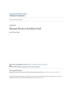 Russian Roots in Southern Soil James Preston Edge