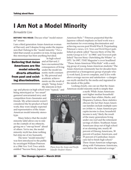 I Am Not a Model Minority Bernadette Lim