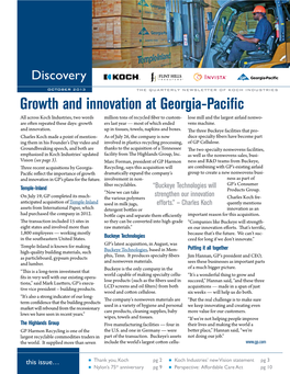 Growth and Innovation at Georgia-Pacific