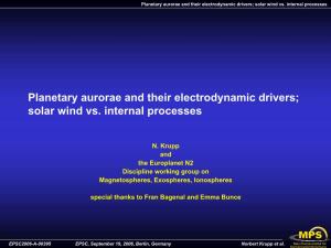 Solar Wind Vs. Internal Processes