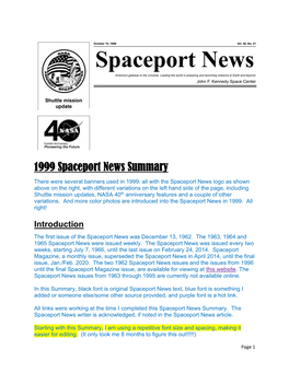 1999 Spaceport News Summary Final