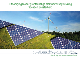 Uitnodigingskader Grootschalige Elektriciteitsopwekking Soest En Soesterberg