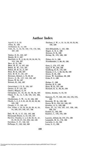 Author Index