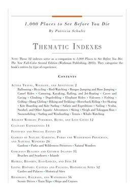 Thematic Indexes