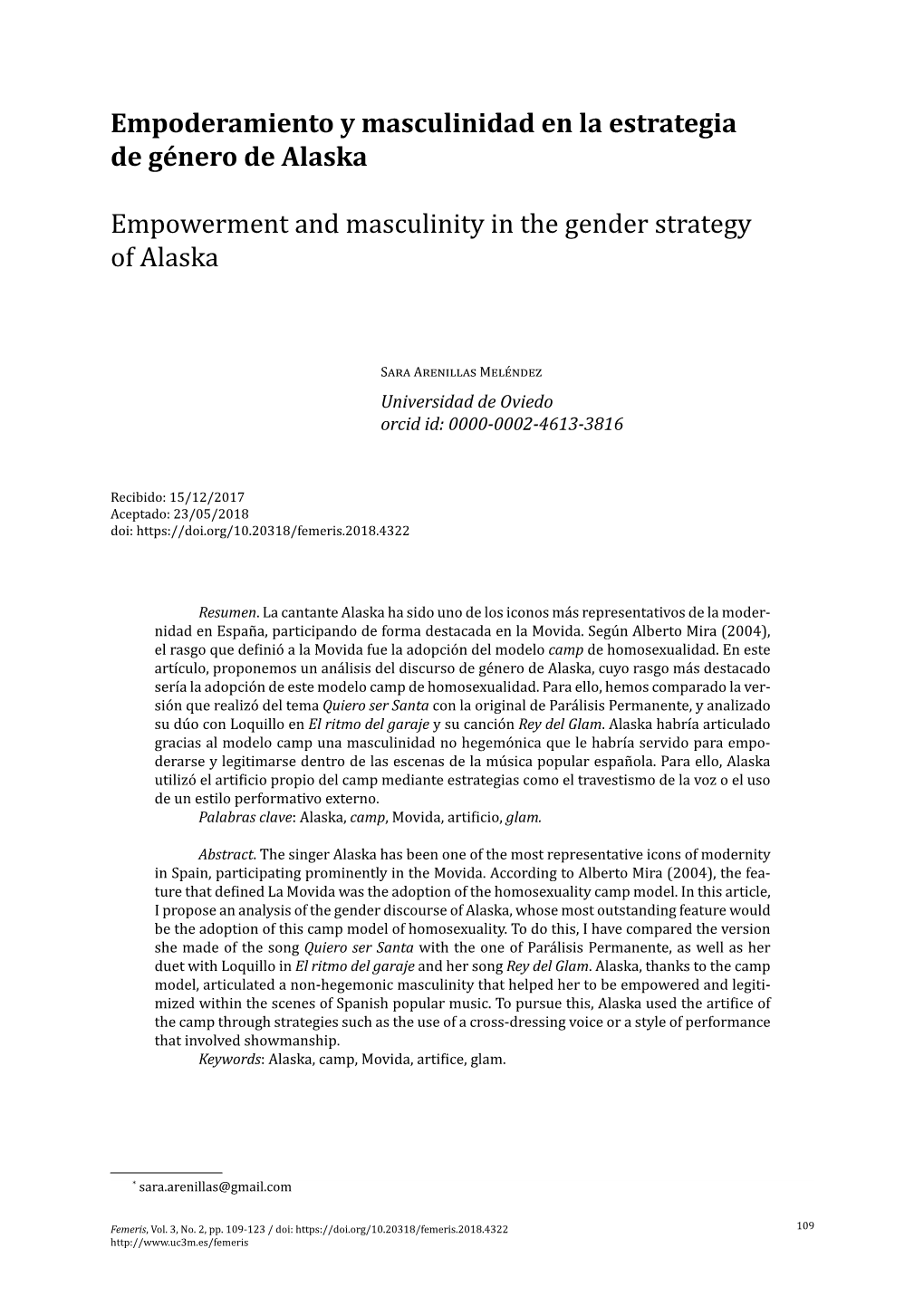 Empoderamiento Y Masculinidad En La Estrategia De Género De Alaska
