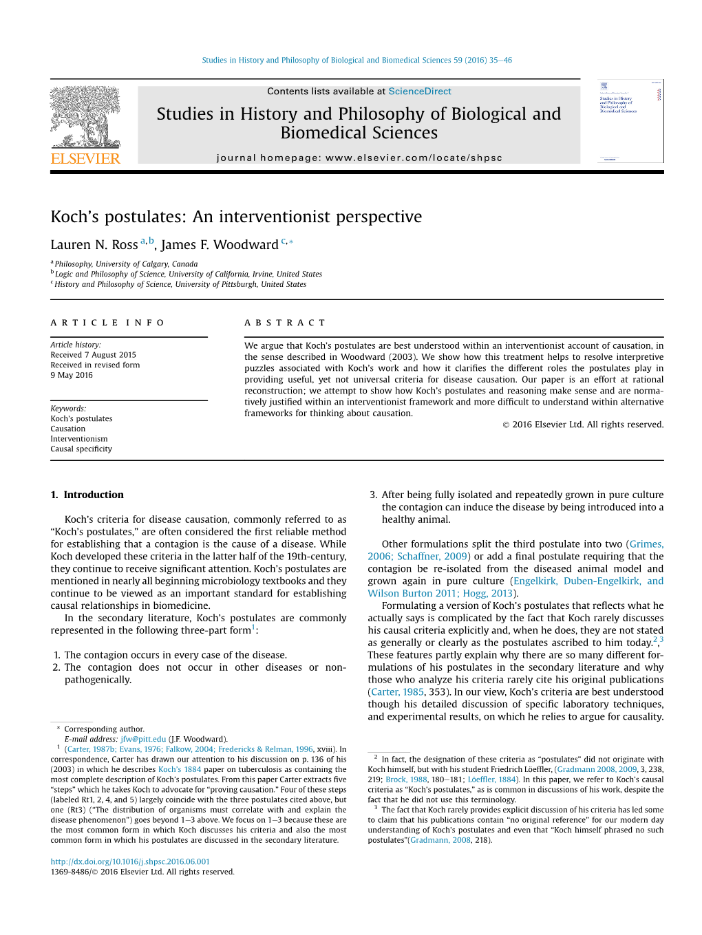 S Postulates: an Interventionist Perspective