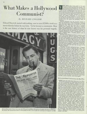 What Makes a Hollywood Communist?" Saturday Evening Post, May 19, 1951