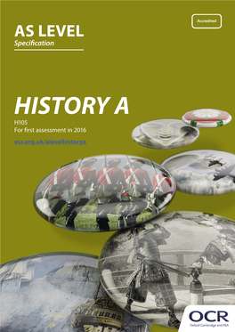AS Level History a (From September 2015) Ii Teaching and Learning Resources Iii Professional Development Iv