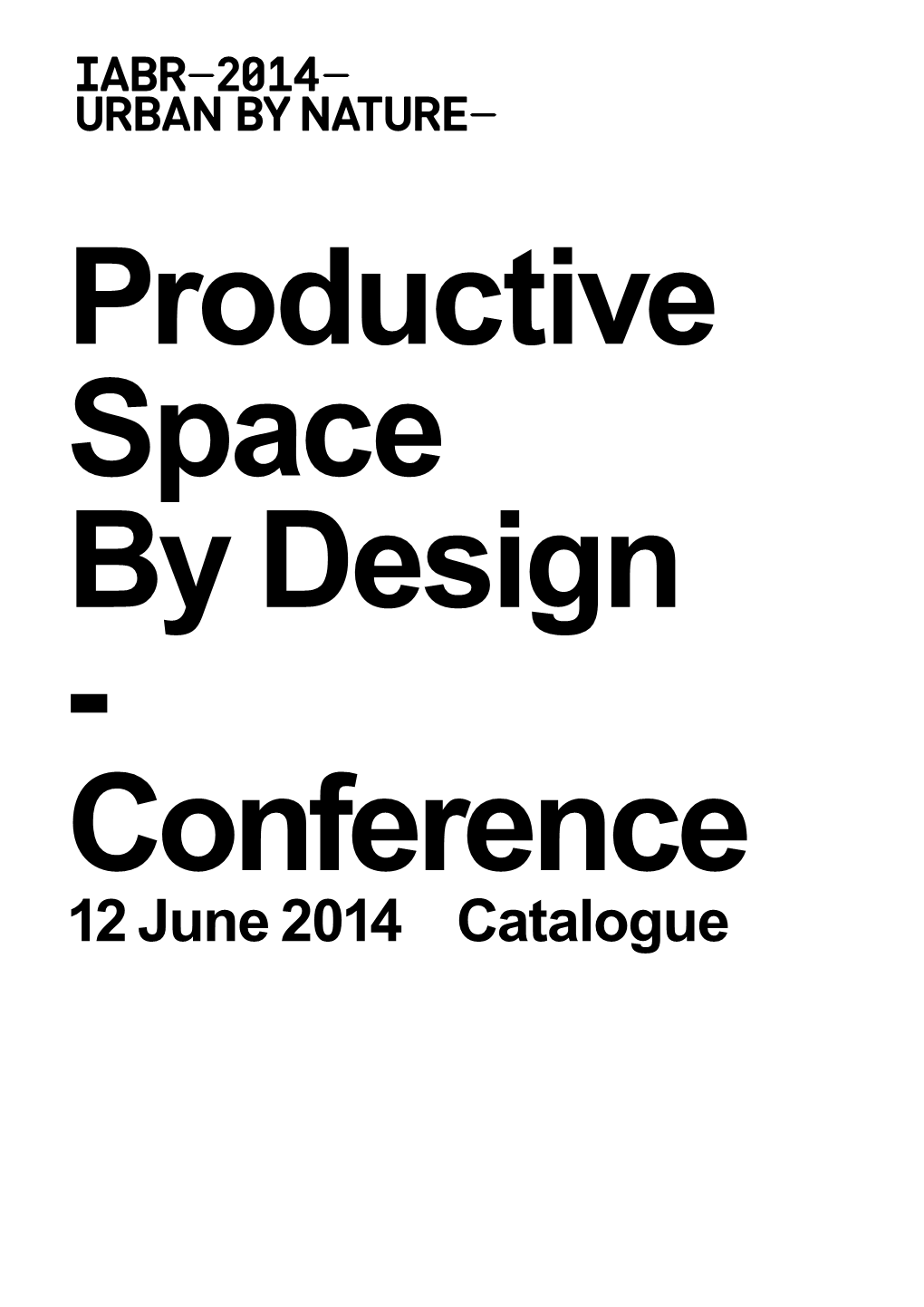 Catalog PRODUCTIVE SPACE by DESIGN