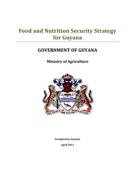Food and Nutrition Security Strategy for Guyana