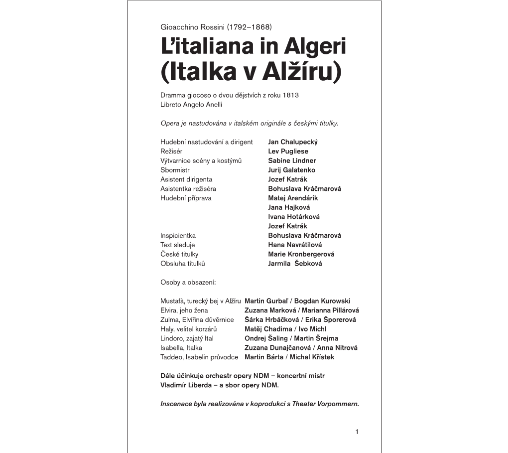 L'italiana in Algeri