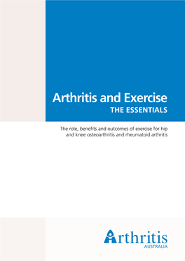 Arthritis and Exercise: the Essentials