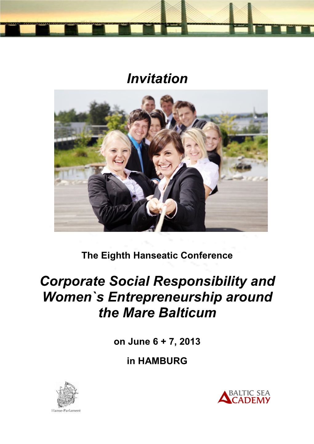 Invitation Corporate Social Responsibility and Women`S