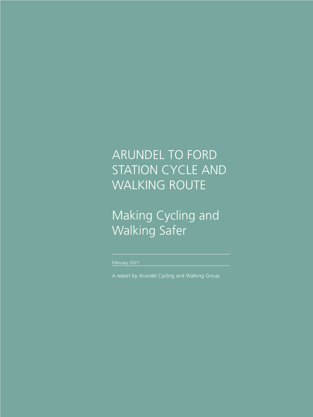 Arundel to Ford Station Cycle and Walking Route