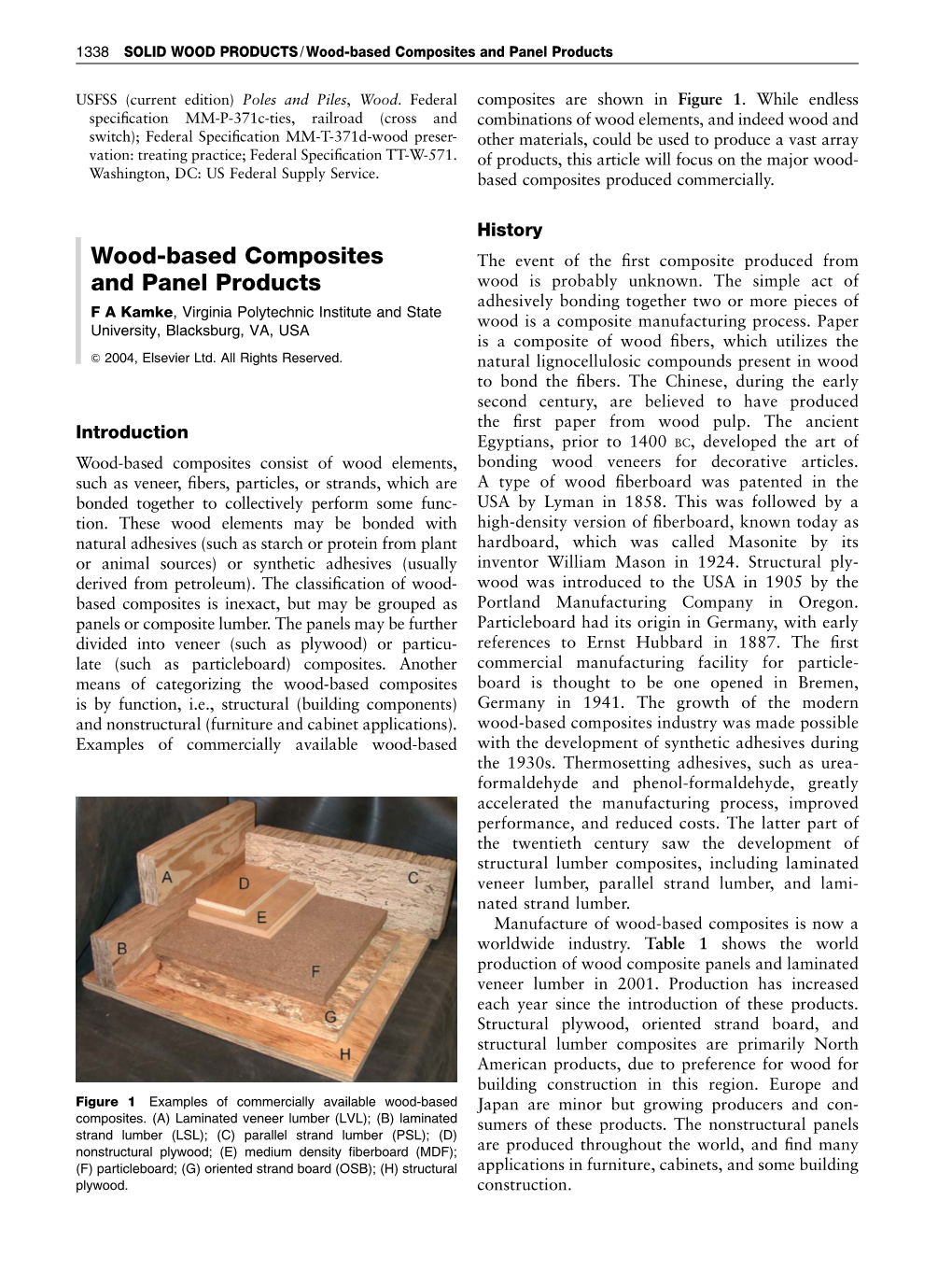 Wood-Based Composites and Panel Products