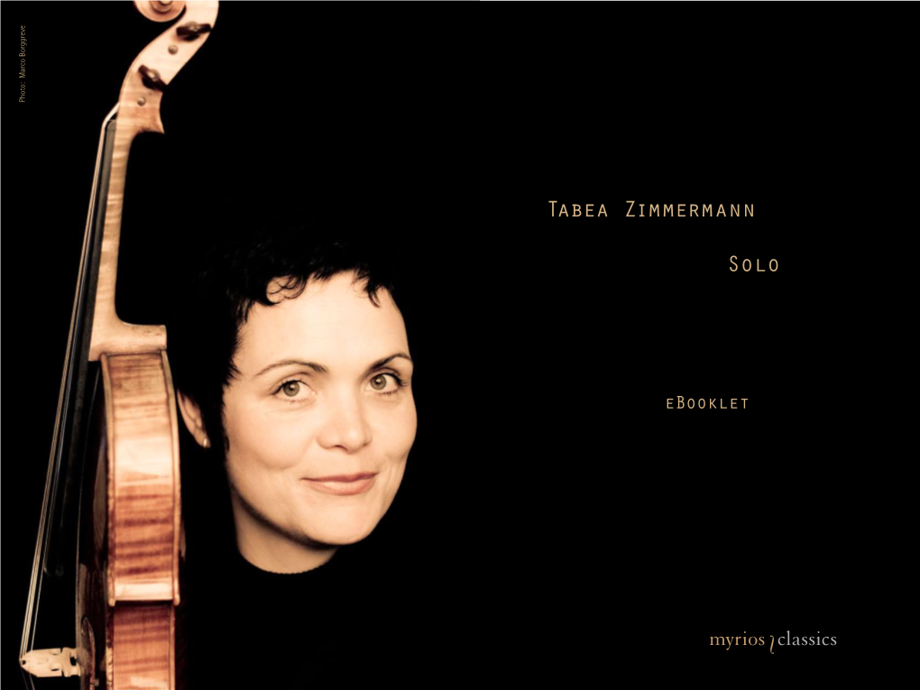 Tabea Zimmermann Solo