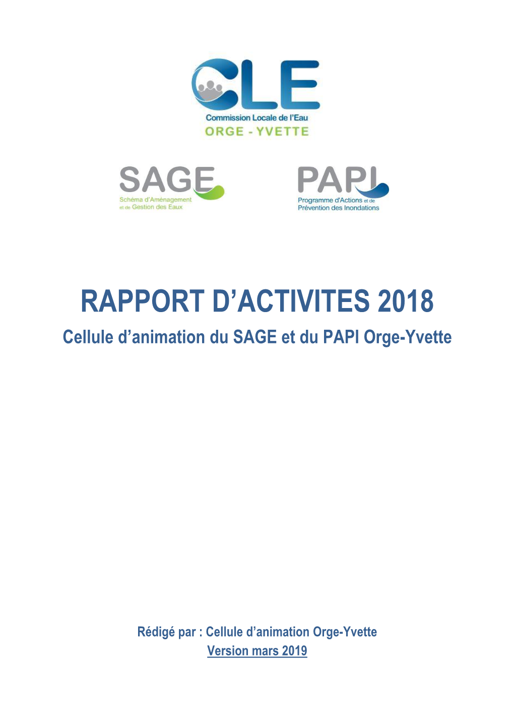 Rapport D'activites 2018