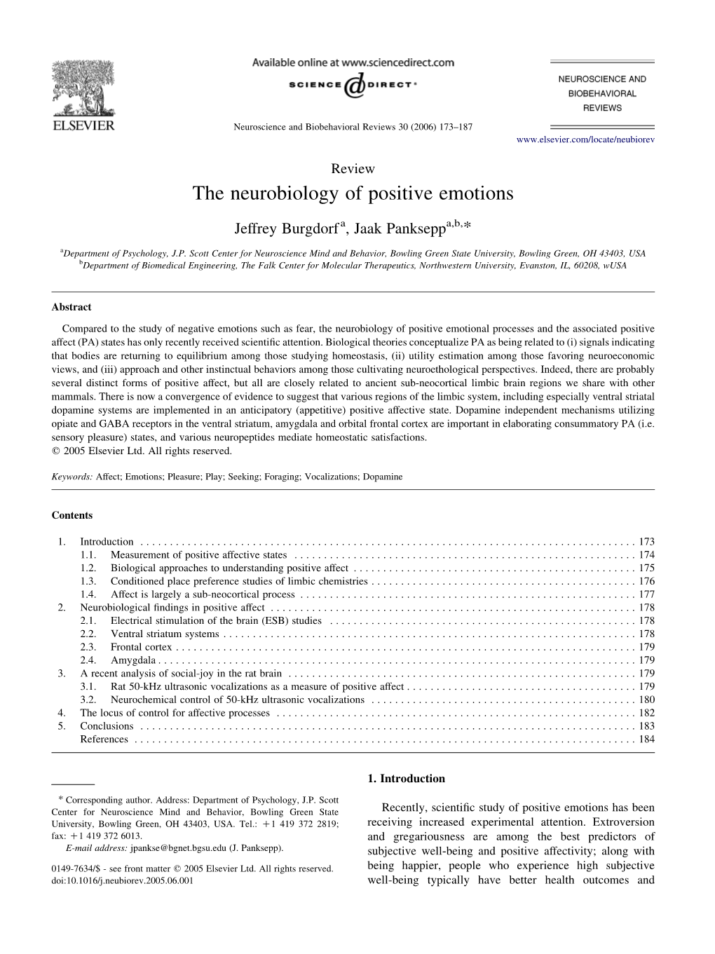 The Neurobiology of Positive Emotions