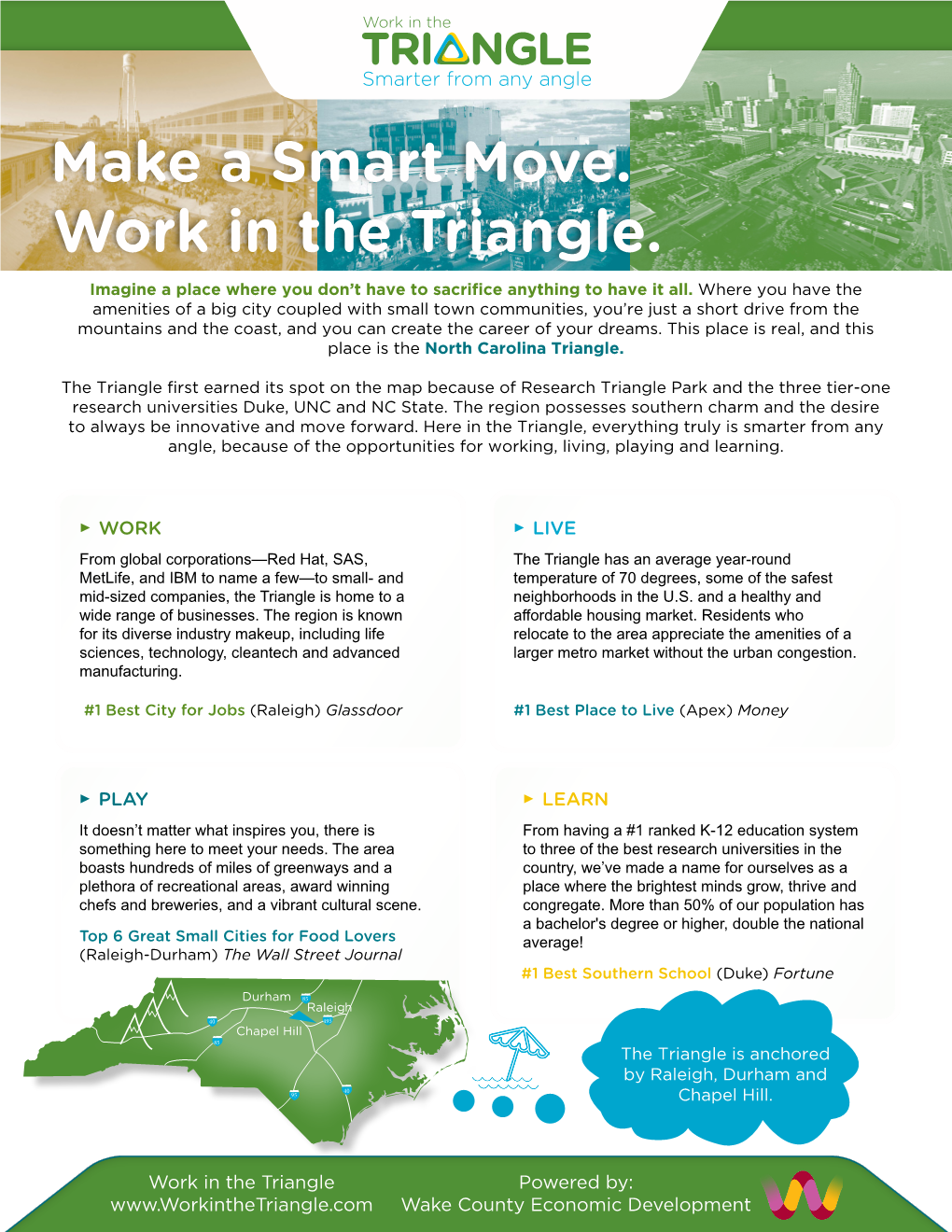 Wake County Economic Development MUST DOS IN