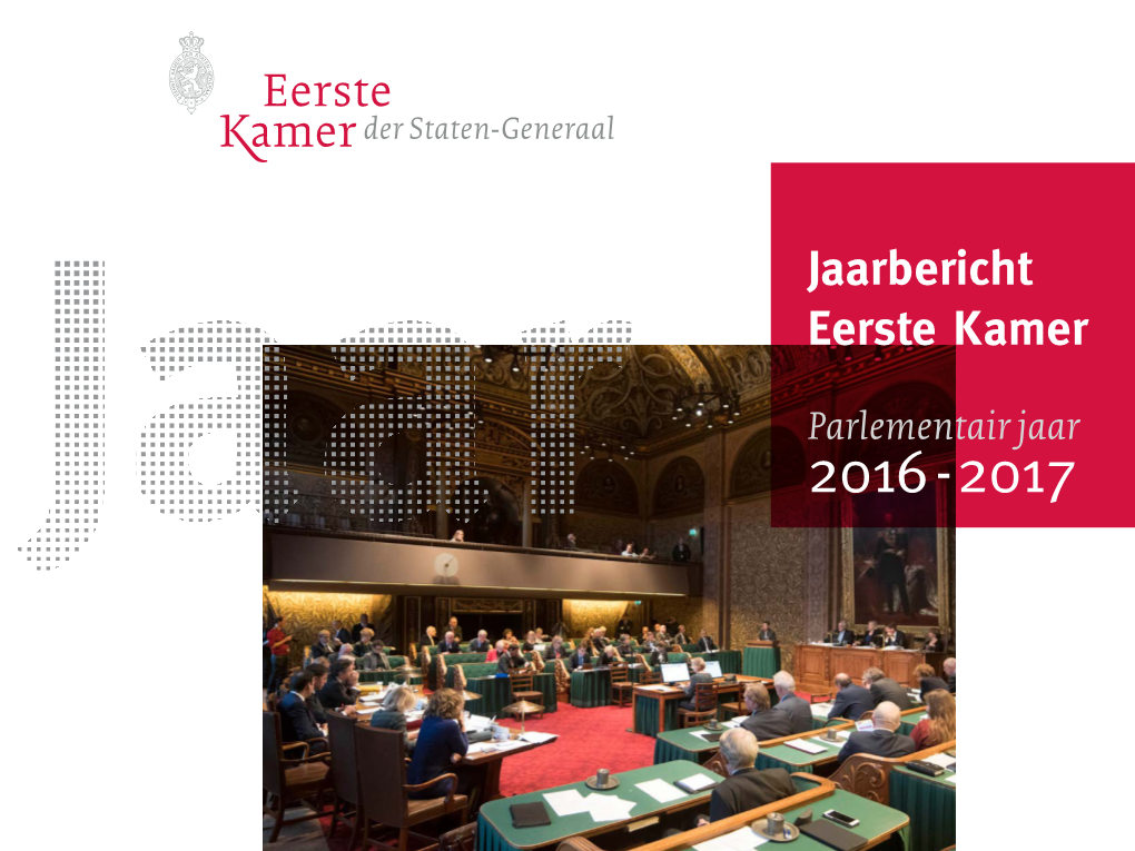 Jaarbericht Eerste Kamer 2016