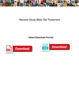 Navarre Study Bible Old Testament