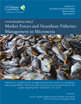 Market Forces and Nearshore Fisheries Management in Micronesia
